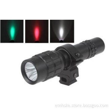 ultra bright waterproof Lithium LED Hunting Torch with 2 mo
